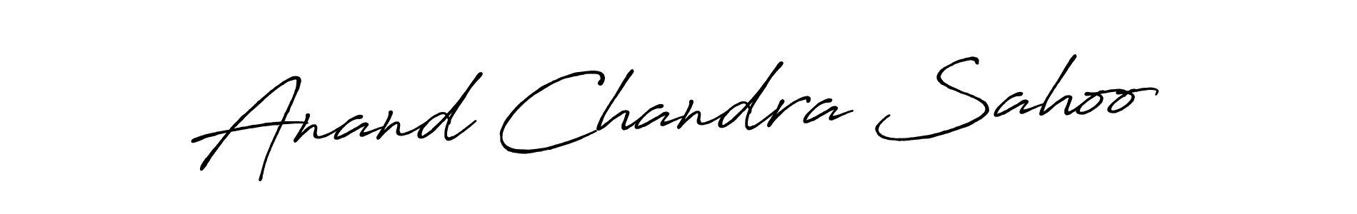 Make a beautiful signature design for name Anand Chandra Sahoo. With this signature (Antro_Vectra_Bolder) style, you can create a handwritten signature for free. Anand Chandra Sahoo signature style 7 images and pictures png