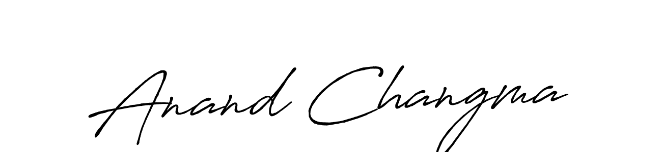 Anand Changma stylish signature style. Best Handwritten Sign (Antro_Vectra_Bolder) for my name. Handwritten Signature Collection Ideas for my name Anand Changma. Anand Changma signature style 7 images and pictures png
