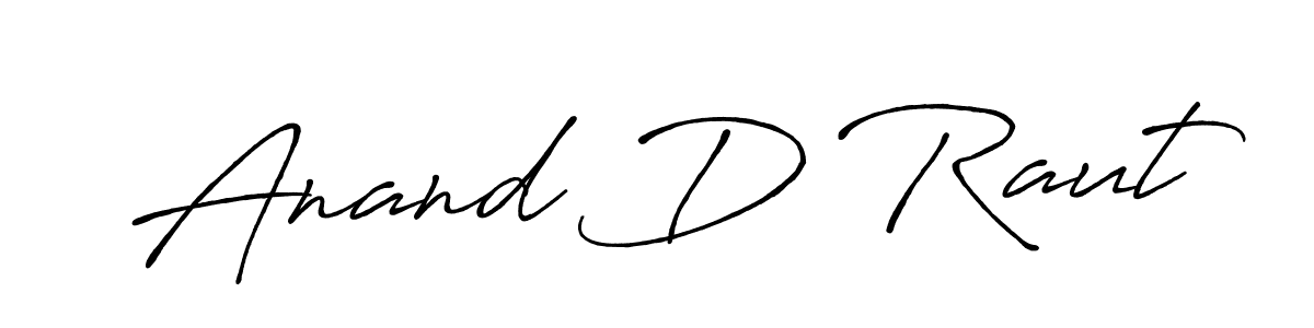 Also You can easily find your signature by using the search form. We will create Anand D Raut name handwritten signature images for you free of cost using Antro_Vectra_Bolder sign style. Anand D Raut signature style 7 images and pictures png