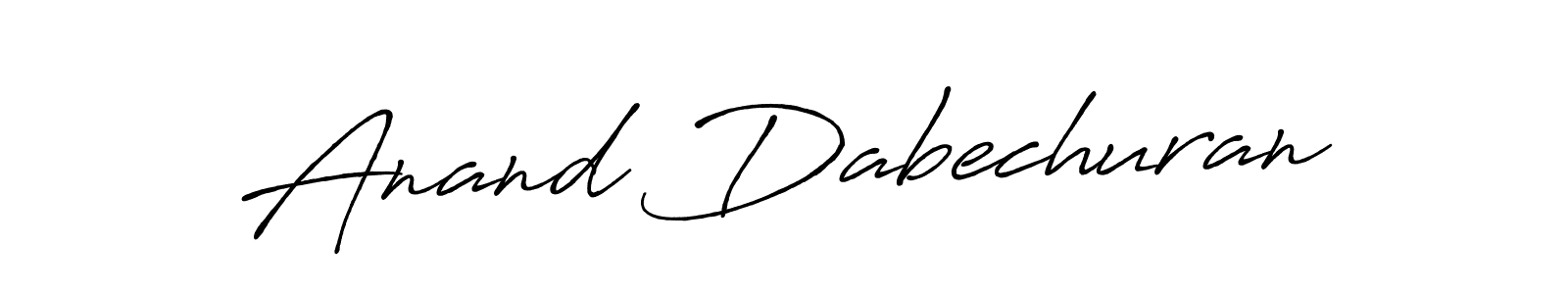 Design your own signature with our free online signature maker. With this signature software, you can create a handwritten (Antro_Vectra_Bolder) signature for name Anand Dabechuran. Anand Dabechuran signature style 7 images and pictures png
