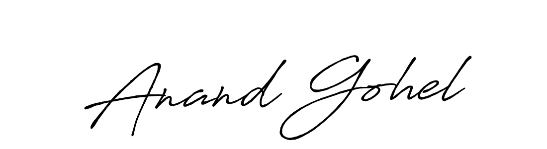 Antro_Vectra_Bolder is a professional signature style that is perfect for those who want to add a touch of class to their signature. It is also a great choice for those who want to make their signature more unique. Get Anand Gohel name to fancy signature for free. Anand Gohel signature style 7 images and pictures png