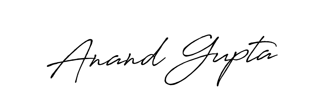 Make a beautiful signature design for name Anand Gupta. With this signature (Antro_Vectra_Bolder) style, you can create a handwritten signature for free. Anand Gupta signature style 7 images and pictures png