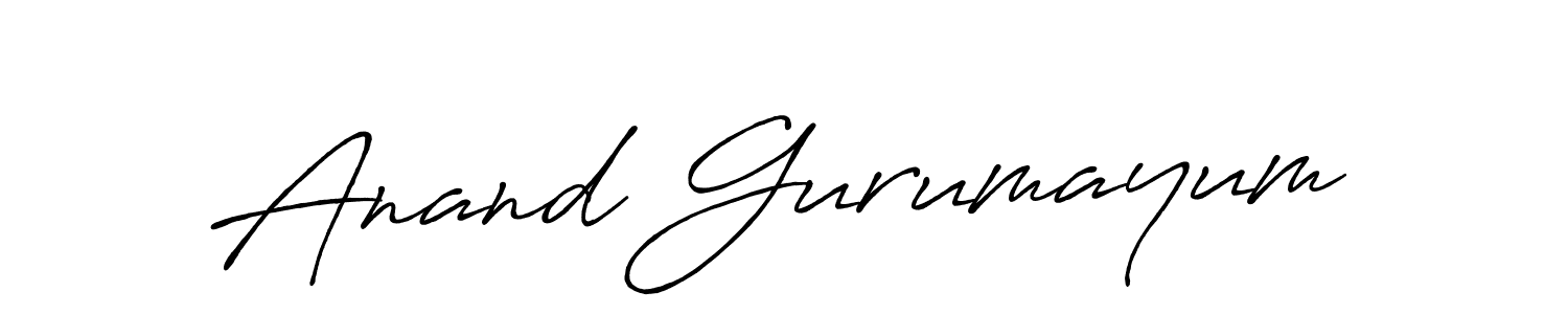 Use a signature maker to create a handwritten signature online. With this signature software, you can design (Antro_Vectra_Bolder) your own signature for name Anand Gurumayum. Anand Gurumayum signature style 7 images and pictures png