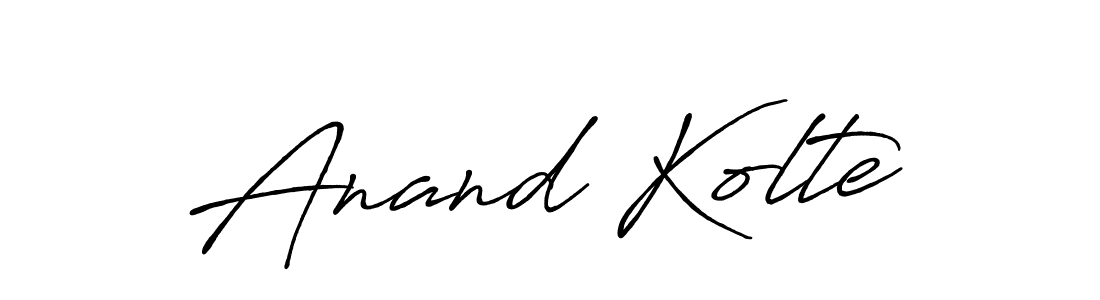 It looks lik you need a new signature style for name Anand Kolte. Design unique handwritten (Antro_Vectra_Bolder) signature with our free signature maker in just a few clicks. Anand Kolte signature style 7 images and pictures png