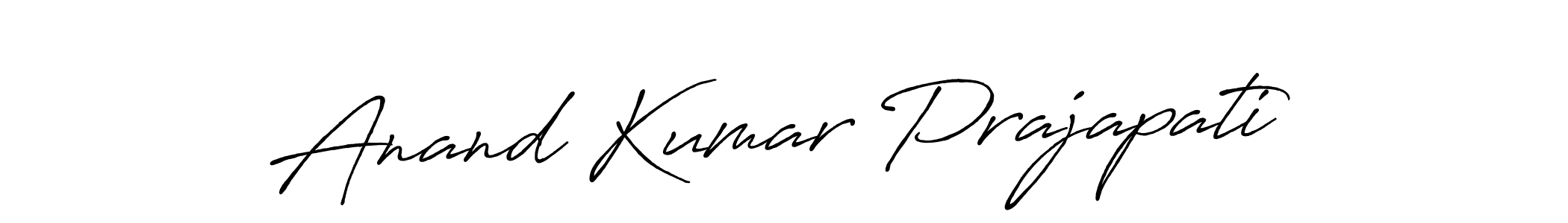 How to make Anand Kumar Prajapati signature? Antro_Vectra_Bolder is a professional autograph style. Create handwritten signature for Anand Kumar Prajapati name. Anand Kumar Prajapati signature style 7 images and pictures png