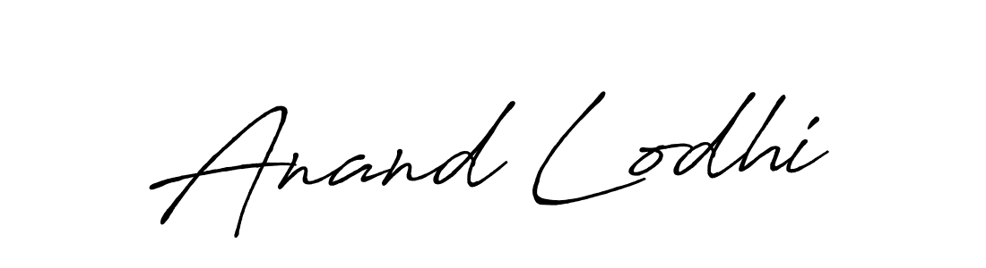 Also You can easily find your signature by using the search form. We will create Anand Lodhi name handwritten signature images for you free of cost using Antro_Vectra_Bolder sign style. Anand Lodhi signature style 7 images and pictures png