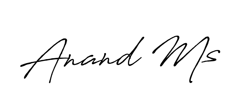 Anand Ms stylish signature style. Best Handwritten Sign (Antro_Vectra_Bolder) for my name. Handwritten Signature Collection Ideas for my name Anand Ms. Anand Ms signature style 7 images and pictures png