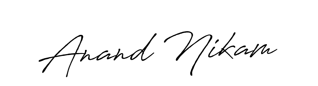 You can use this online signature creator to create a handwritten signature for the name Anand Nikam. This is the best online autograph maker. Anand Nikam signature style 7 images and pictures png