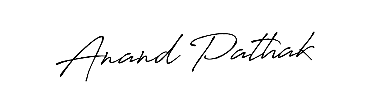 Use a signature maker to create a handwritten signature online. With this signature software, you can design (Antro_Vectra_Bolder) your own signature for name Anand Pathak. Anand Pathak signature style 7 images and pictures png