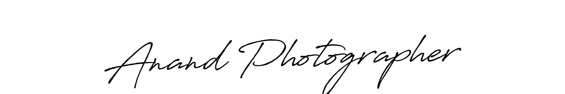 Design your own signature with our free online signature maker. With this signature software, you can create a handwritten (Antro_Vectra_Bolder) signature for name Anand Photographer. Anand Photographer signature style 7 images and pictures png