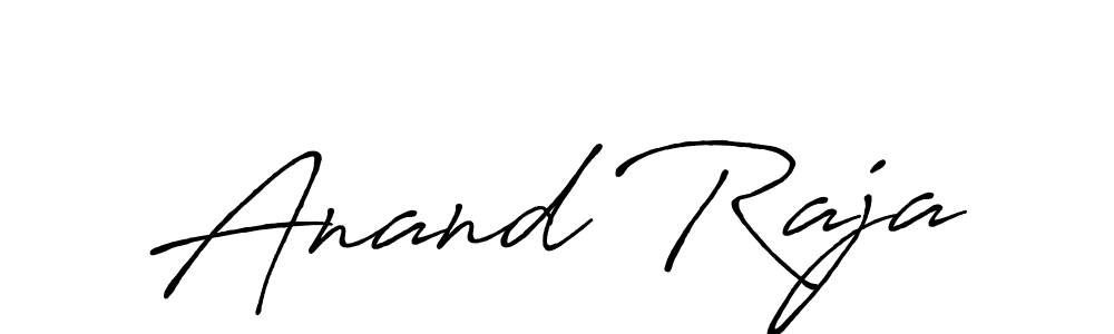 Make a beautiful signature design for name Anand Raja. With this signature (Antro_Vectra_Bolder) style, you can create a handwritten signature for free. Anand Raja signature style 7 images and pictures png