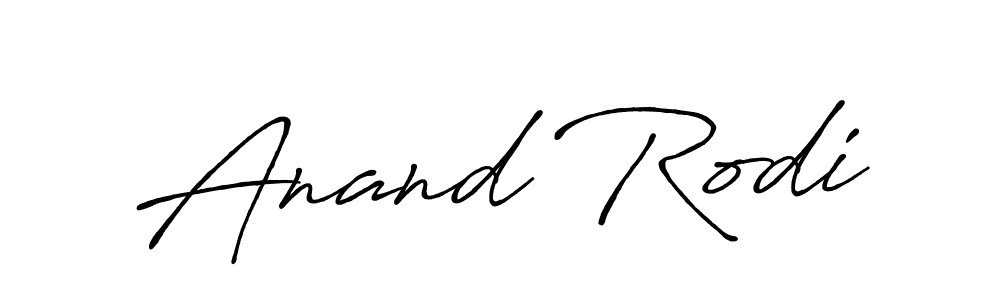 Make a beautiful signature design for name Anand Rodi. Use this online signature maker to create a handwritten signature for free. Anand Rodi signature style 7 images and pictures png