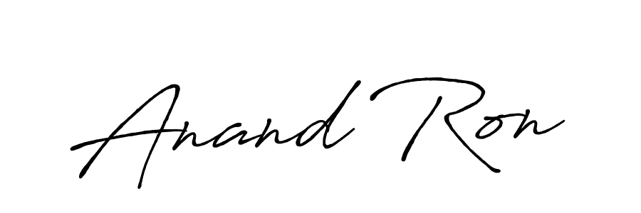 Also we have Anand Ron name is the best signature style. Create professional handwritten signature collection using Antro_Vectra_Bolder autograph style. Anand Ron signature style 7 images and pictures png