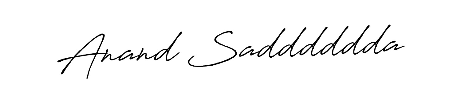 Antro_Vectra_Bolder is a professional signature style that is perfect for those who want to add a touch of class to their signature. It is also a great choice for those who want to make their signature more unique. Get Anand Sadddddda name to fancy signature for free. Anand Sadddddda signature style 7 images and pictures png