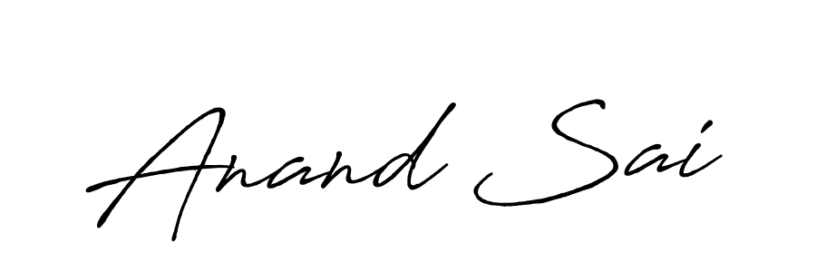 How to make Anand Sai name signature. Use Antro_Vectra_Bolder style for creating short signs online. This is the latest handwritten sign. Anand Sai signature style 7 images and pictures png