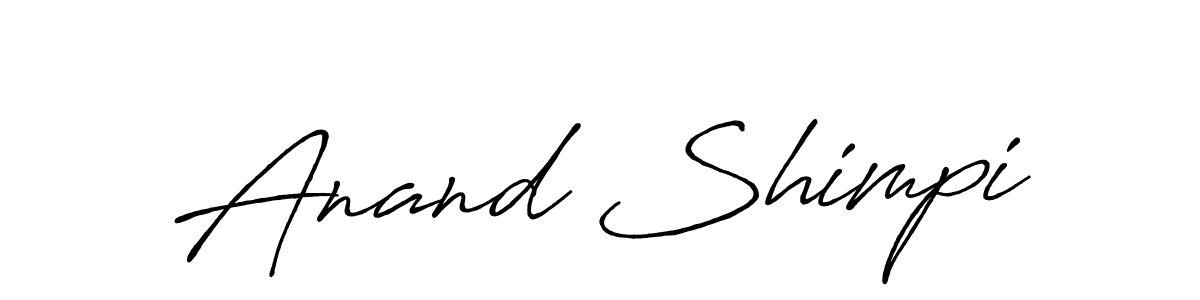 Anand Shimpi stylish signature style. Best Handwritten Sign (Antro_Vectra_Bolder) for my name. Handwritten Signature Collection Ideas for my name Anand Shimpi. Anand Shimpi signature style 7 images and pictures png