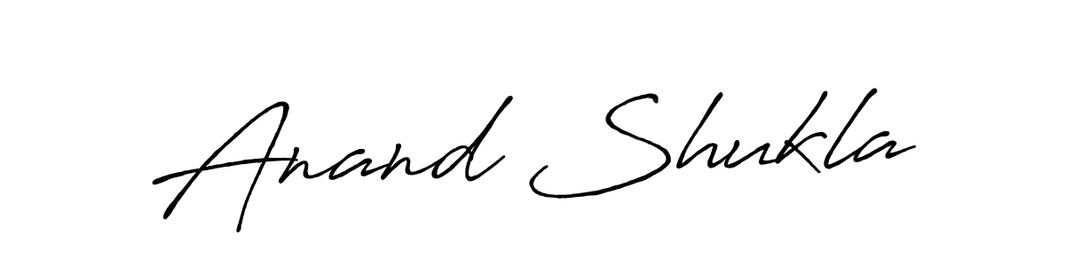 How to make Anand Shukla name signature. Use Antro_Vectra_Bolder style for creating short signs online. This is the latest handwritten sign. Anand Shukla signature style 7 images and pictures png