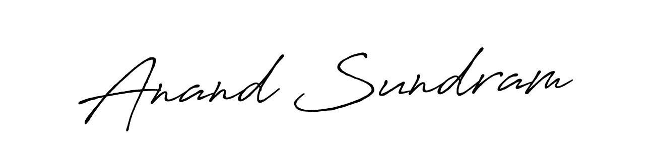 Also You can easily find your signature by using the search form. We will create Anand Sundram name handwritten signature images for you free of cost using Antro_Vectra_Bolder sign style. Anand Sundram signature style 7 images and pictures png