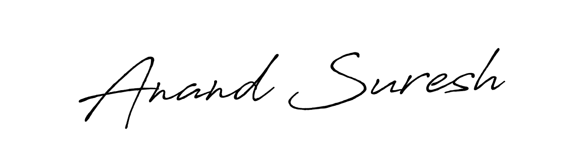 Anand Suresh stylish signature style. Best Handwritten Sign (Antro_Vectra_Bolder) for my name. Handwritten Signature Collection Ideas for my name Anand Suresh. Anand Suresh signature style 7 images and pictures png