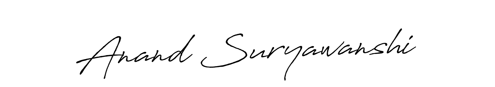 Create a beautiful signature design for name Anand Suryawanshi. With this signature (Antro_Vectra_Bolder) fonts, you can make a handwritten signature for free. Anand Suryawanshi signature style 7 images and pictures png