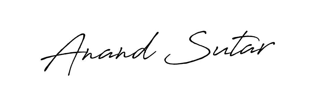 Make a beautiful signature design for name Anand Sutar. Use this online signature maker to create a handwritten signature for free. Anand Sutar signature style 7 images and pictures png