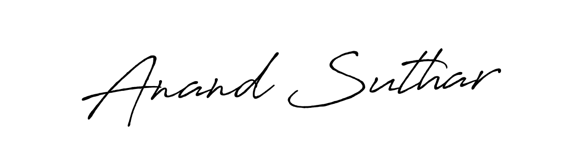 Also You can easily find your signature by using the search form. We will create Anand Suthar name handwritten signature images for you free of cost using Antro_Vectra_Bolder sign style. Anand Suthar signature style 7 images and pictures png