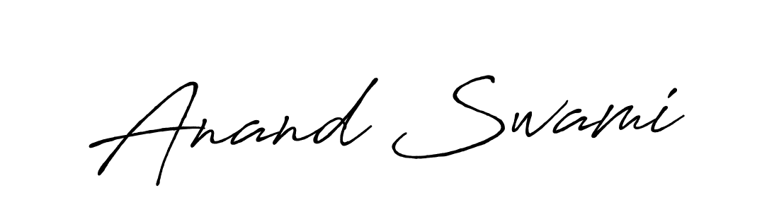 Make a beautiful signature design for name Anand Swami. With this signature (Antro_Vectra_Bolder) style, you can create a handwritten signature for free. Anand Swami signature style 7 images and pictures png