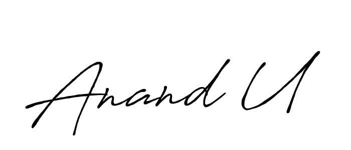 See photos of Anand U official signature by Spectra . Check more albums & portfolios. Read reviews & check more about Antro_Vectra_Bolder font. Anand U signature style 7 images and pictures png