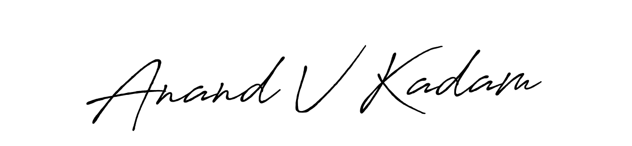 Make a beautiful signature design for name Anand V Kadam. Use this online signature maker to create a handwritten signature for free. Anand V Kadam signature style 7 images and pictures png