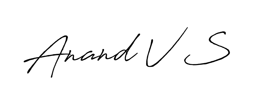 You should practise on your own different ways (Antro_Vectra_Bolder) to write your name (Anand V S) in signature. don't let someone else do it for you. Anand V S signature style 7 images and pictures png