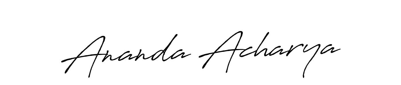 It looks lik you need a new signature style for name Ananda Acharya. Design unique handwritten (Antro_Vectra_Bolder) signature with our free signature maker in just a few clicks. Ananda Acharya signature style 7 images and pictures png