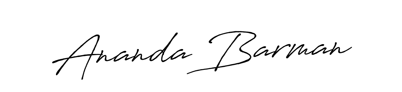 Ananda Barman stylish signature style. Best Handwritten Sign (Antro_Vectra_Bolder) for my name. Handwritten Signature Collection Ideas for my name Ananda Barman. Ananda Barman signature style 7 images and pictures png