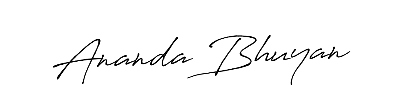 Make a beautiful signature design for name Ananda Bhuyan. Use this online signature maker to create a handwritten signature for free. Ananda Bhuyan signature style 7 images and pictures png