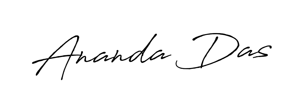 Design your own signature with our free online signature maker. With this signature software, you can create a handwritten (Antro_Vectra_Bolder) signature for name Ananda Das. Ananda Das signature style 7 images and pictures png