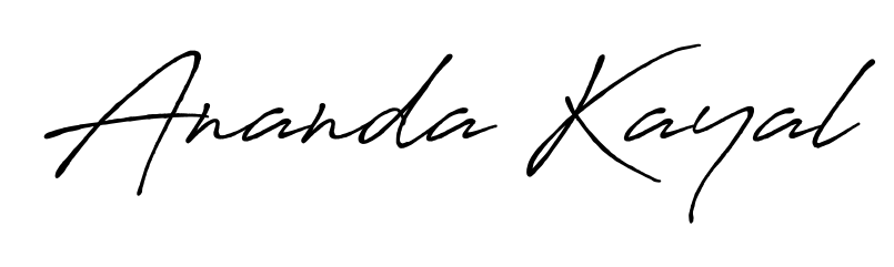 A timeless handwritten aesthetic for Ananda Kayal. The Antro_Vectra_Bolder font gives your signature a handcrafted feel with natural curves. Ananda Kayal signature style 7 images and pictures png