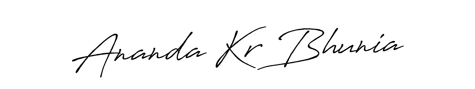 Antro_Vectra_Bolder is a professional signature style that is perfect for those who want to add a touch of class to their signature. It is also a great choice for those who want to make their signature more unique. Get Ananda Kr Bhunia name to fancy signature for free. Ananda Kr Bhunia signature style 7 images and pictures png