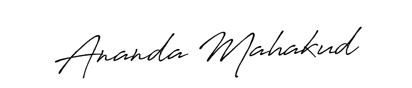 Make a beautiful signature design for name Ananda Mahakud. Use this online signature maker to create a handwritten signature for free. Ananda Mahakud signature style 7 images and pictures png