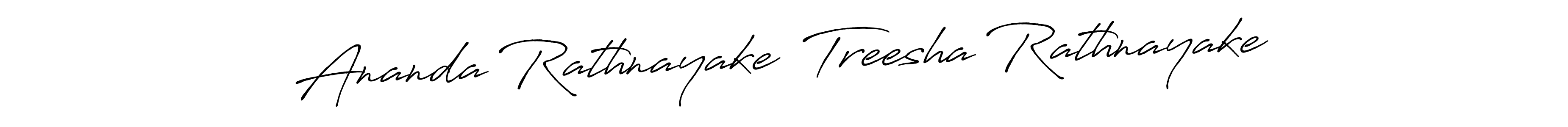 You can use this online signature creator to create a handwritten signature for the name Ananda Rathnayake  Treesha Rathnayake. This is the best online autograph maker. Ananda Rathnayake  Treesha Rathnayake signature style 7 images and pictures png