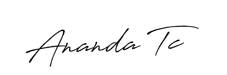 It looks lik you need a new signature style for name Ananda Tc. Design unique handwritten (Antro_Vectra_Bolder) signature with our free signature maker in just a few clicks. Ananda Tc signature style 7 images and pictures png