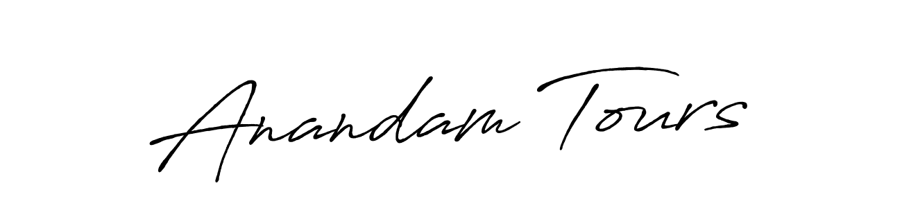 Similarly Antro_Vectra_Bolder is the best handwritten signature design. Signature creator online .You can use it as an online autograph creator for name Anandam Tours. Anandam Tours signature style 7 images and pictures png