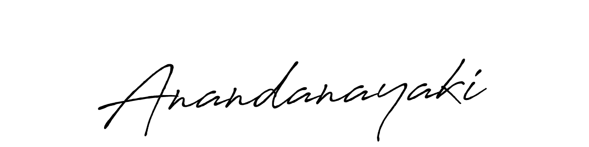 Design your own signature with our free online signature maker. With this signature software, you can create a handwritten (Antro_Vectra_Bolder) signature for name Anandanayaki. Anandanayaki signature style 7 images and pictures png