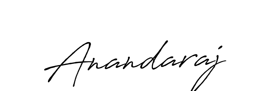 Also You can easily find your signature by using the search form. We will create Anandaraj name handwritten signature images for you free of cost using Antro_Vectra_Bolder sign style. Anandaraj signature style 7 images and pictures png