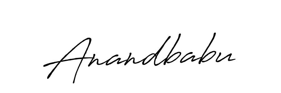 Create a beautiful signature design for name Anandbabu. With this signature (Antro_Vectra_Bolder) fonts, you can make a handwritten signature for free. Anandbabu signature style 7 images and pictures png