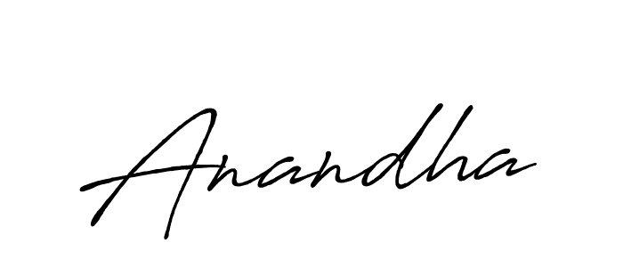 Anandha stylish signature style. Best Handwritten Sign (Antro_Vectra_Bolder) for my name. Handwritten Signature Collection Ideas for my name Anandha. Anandha signature style 7 images and pictures png