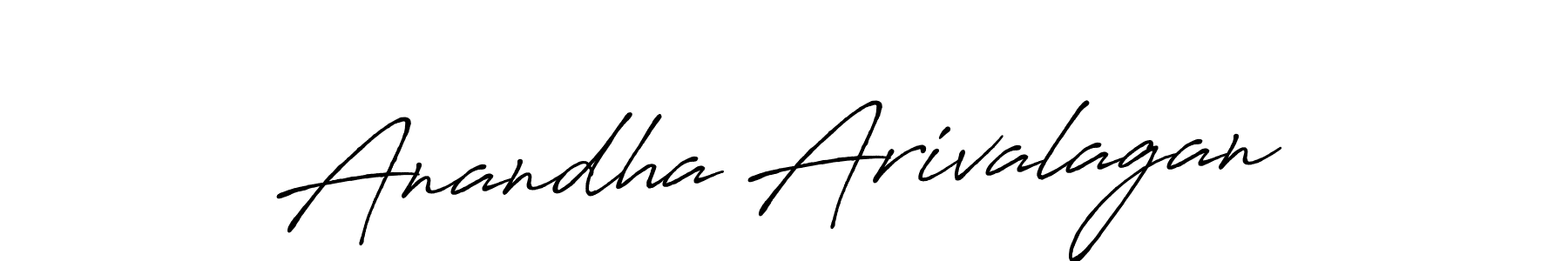 How to make Anandha Arivalagan name signature. Use Antro_Vectra_Bolder style for creating short signs online. This is the latest handwritten sign. Anandha Arivalagan signature style 7 images and pictures png