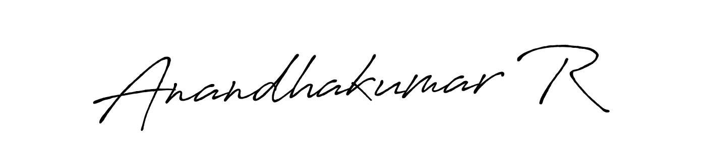 This is the best signature style for the Anandhakumar R name. Also you like these signature font (Antro_Vectra_Bolder). Mix name signature. Anandhakumar R signature style 7 images and pictures png