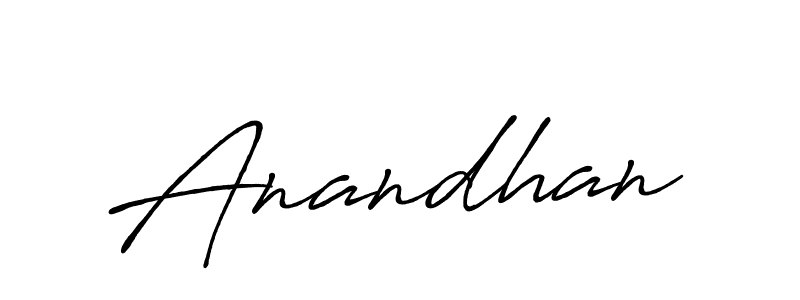 Make a beautiful signature design for name Anandhan. Use this online signature maker to create a handwritten signature for free. Anandhan signature style 7 images and pictures png