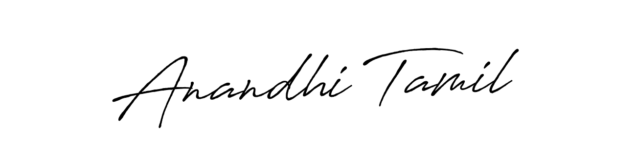 How to make Anandhi Tamil signature? Antro_Vectra_Bolder is a professional autograph style. Create handwritten signature for Anandhi Tamil name. Anandhi Tamil signature style 7 images and pictures png