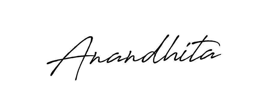 How to make Anandhita signature? Antro_Vectra_Bolder is a professional autograph style. Create handwritten signature for Anandhita name. Anandhita signature style 7 images and pictures png