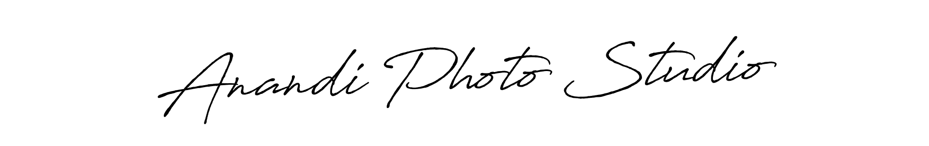Also we have Anandi Photo Studio name is the best signature style. Create professional handwritten signature collection using Antro_Vectra_Bolder autograph style. Anandi Photo Studio signature style 7 images and pictures png